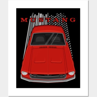 Ford Mustang Fastback 1968 - Red Posters and Art